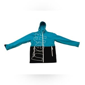 Neff Daily Softshell Snowboarding Jacket Mens Medium Blue/Black